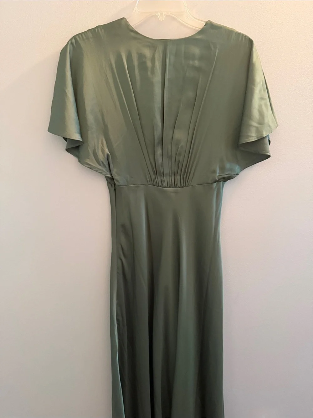 Abercrombie & Fitch Sage Green V-Neck Maxi Dress